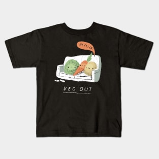 veg out Kids T-Shirt